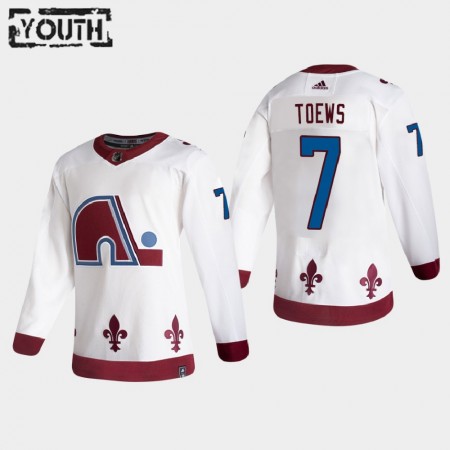 Kinder Eishockey Colorado Avalanche Trikot Devon Toews 7 2020-21 Reverse Retro Authentic